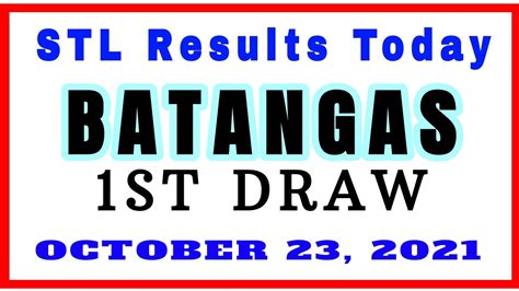 result stl batangas